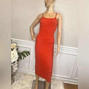 NWT ribbed backless dress